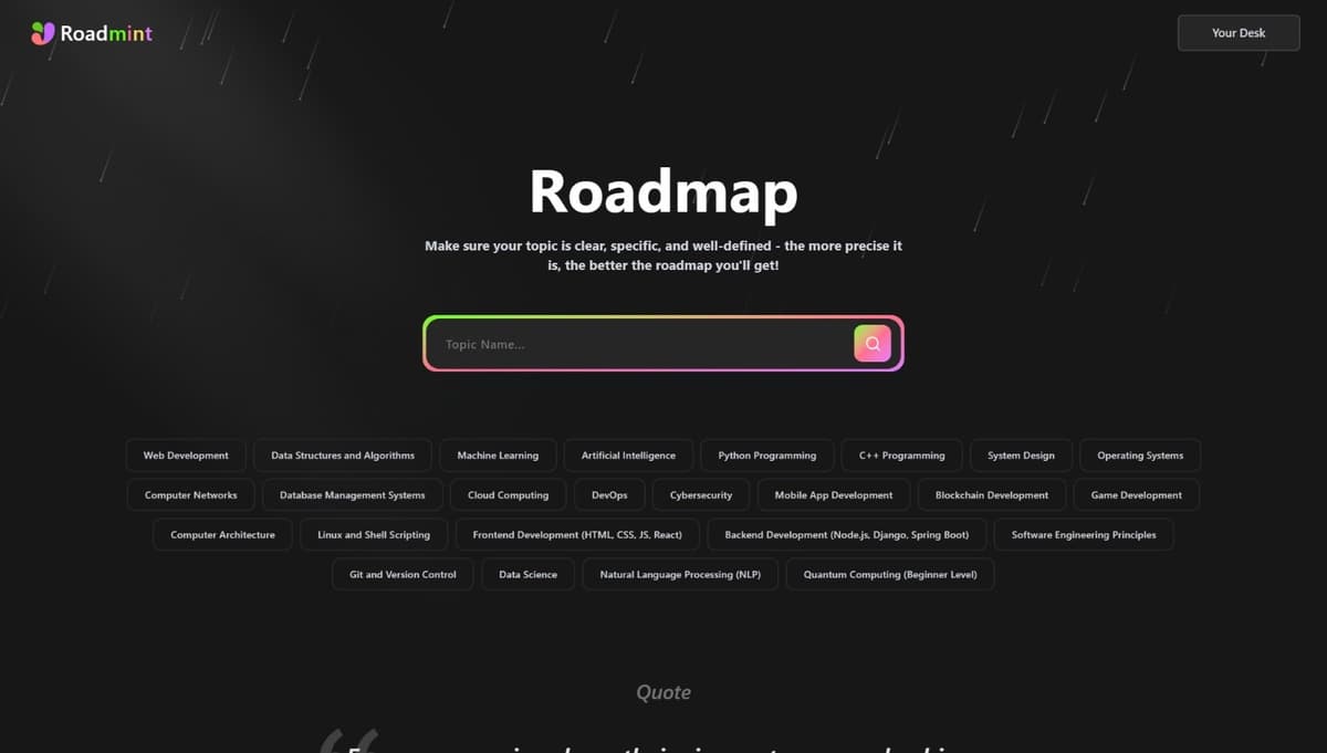 Roadmint